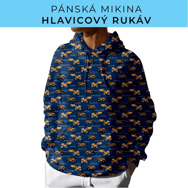 PÁNSKÝ střih - mikina s kapucí