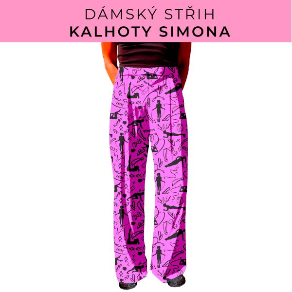Dámský střih - kalhoty Simona