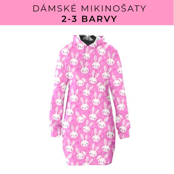 DÁMSKÝ střih - Mikinošaty 2-3 barvy