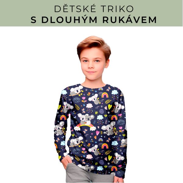 DĚTSKÝ střih - triko dlouhý rukáv