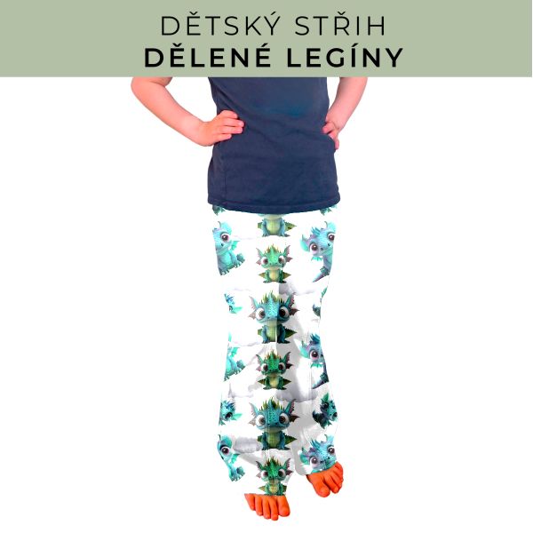Dětský střih - Dělené legíny