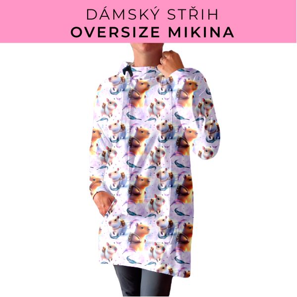 DÁMSKÝ střih - Oversize mikina
