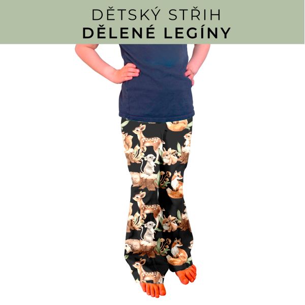 Dětský střih - Dělené legíny