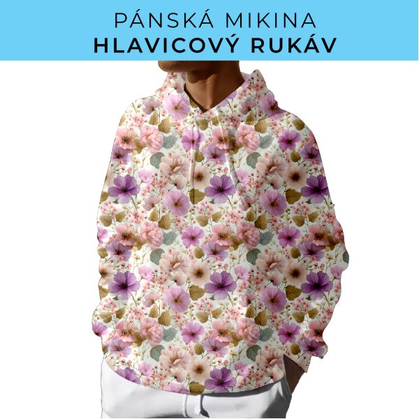 PÁNSKÝ střih - mikina s kapucí