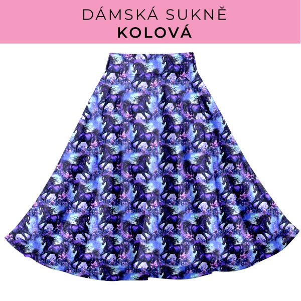 DÁMSKÝ střih - Kolová sukně