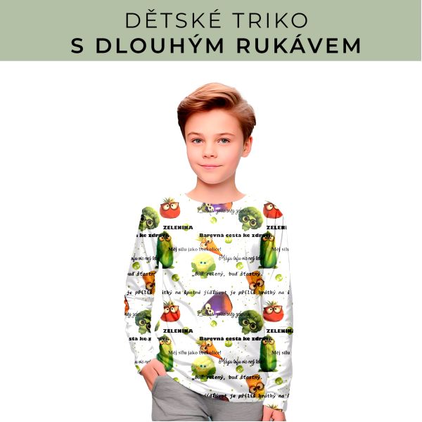 DĚTSKÝ střih - triko dlouhý rukáv