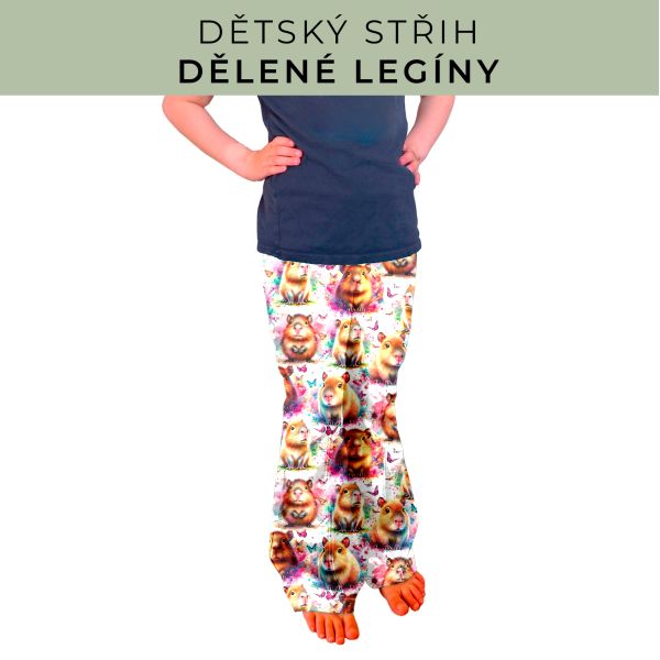 Dětský střih - Dělené legíny