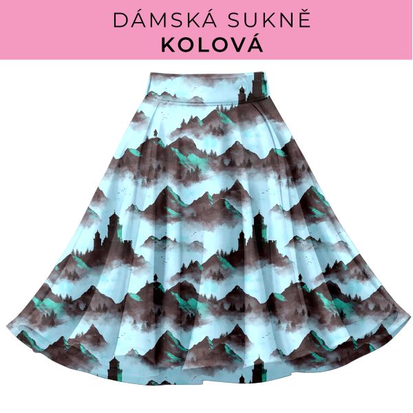DÁMSKÝ střih - Kolová sukně