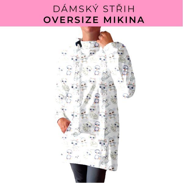 DÁMSKÝ střih - Oversize mikina