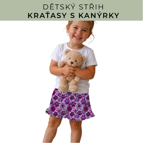 Dětský střih - Kraťásky s kanýrkem