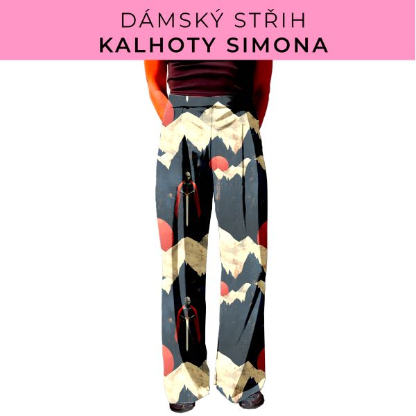 Dámský střih - kalhoty Simona