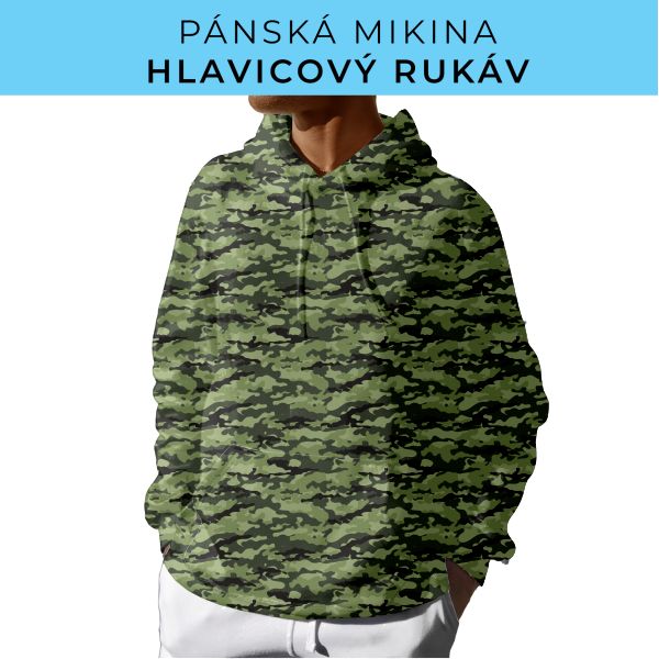 PÁNSKÝ střih - mikina s kapucí