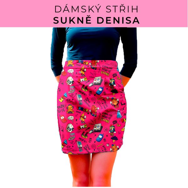 Dámský střih - Dámská sukně Denisa