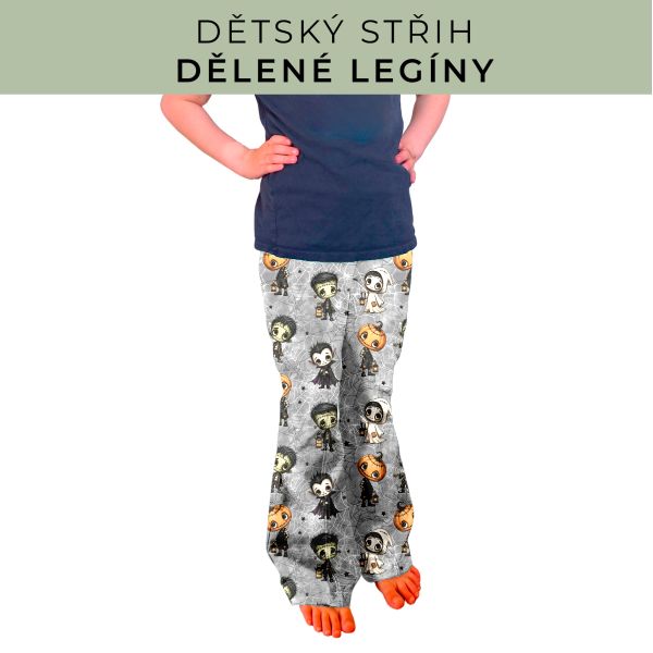 Dětský střih - Dělené legíny