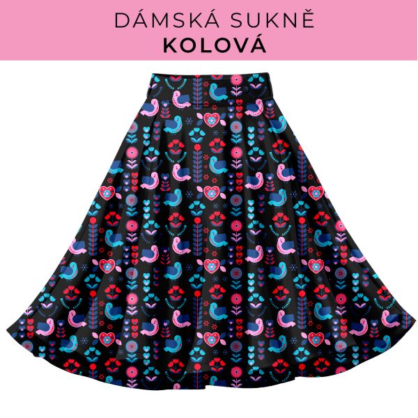 DÁMSKÝ střih - Kolová sukně