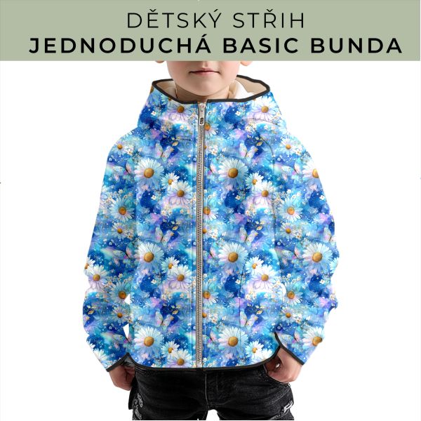 Dětský střih - jednoduchá dětská BASIC  bunda