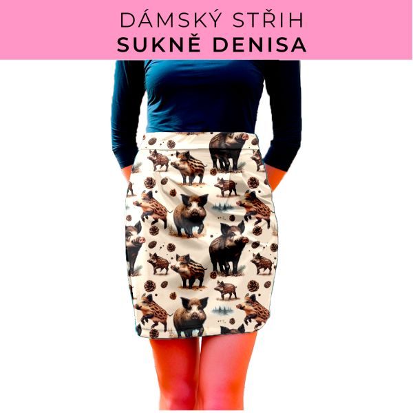 Dámský střih - Dámská sukně Denisa