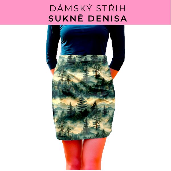 Dámský střih - Dámská sukně Denisa
