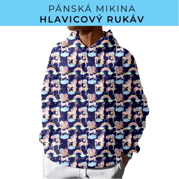 PÁNSKÝ střih - mikina s kapucí