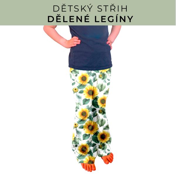 Dětský střih - Dělené legíny