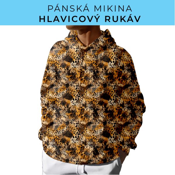 PÁNSKÝ střih - mikina s kapucí