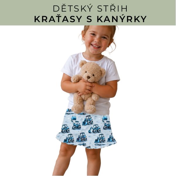Dětský střih - Kraťásky s kanýrkem