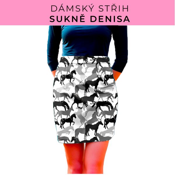 Dámský střih - Dámská sukně Denisa