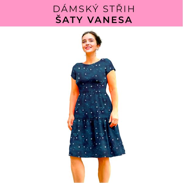 Dámský střih šaty Vanesa