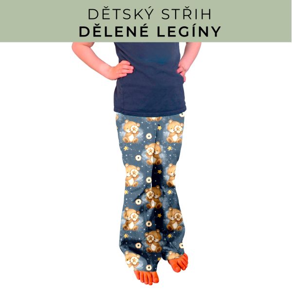 Dětský střih - Dělené legíny