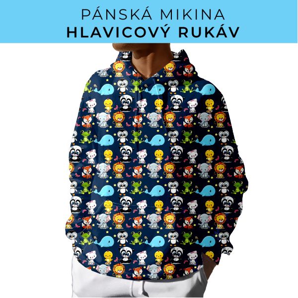 PÁNSKÝ střih - mikina s kapucí
