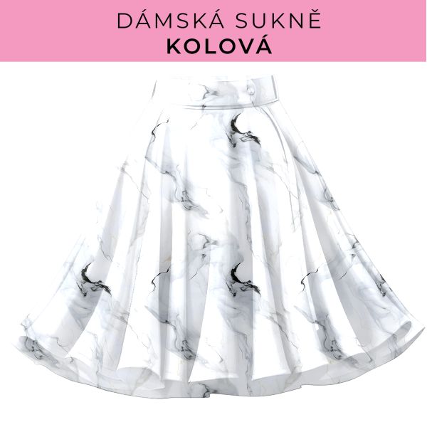 DÁMSKÝ střih - Kolová sukně
