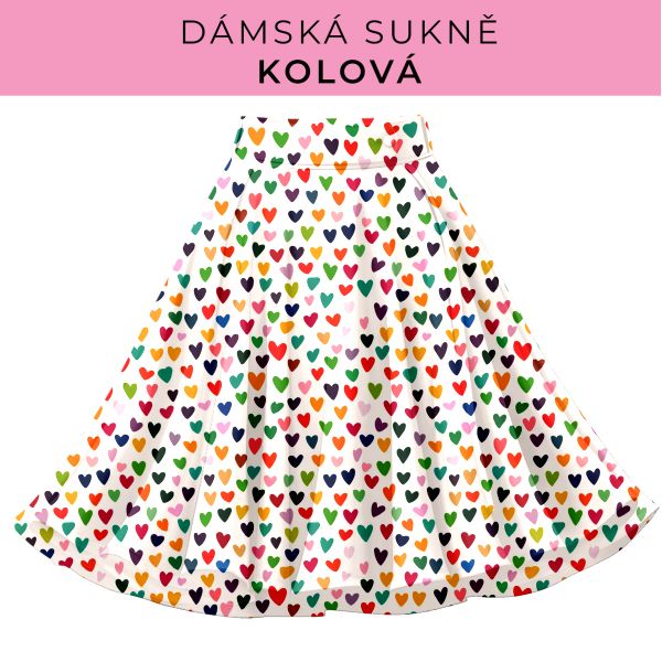DÁMSKÝ střih - Kolová sukně