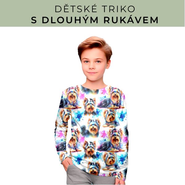 DĚTSKÝ střih - triko dlouhý rukáv
