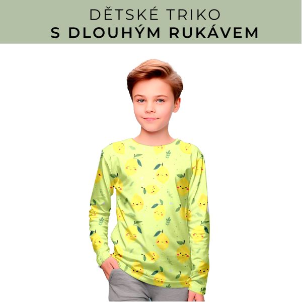 DĚTSKÝ střih - triko dlouhý rukáv