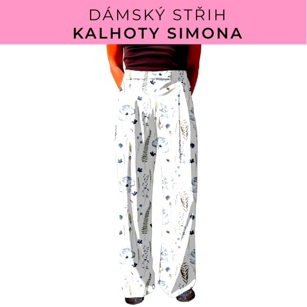 Dámský střih - kalhoty Simona
