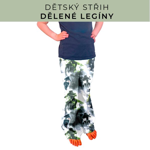 Dětský střih - Dělené legíny