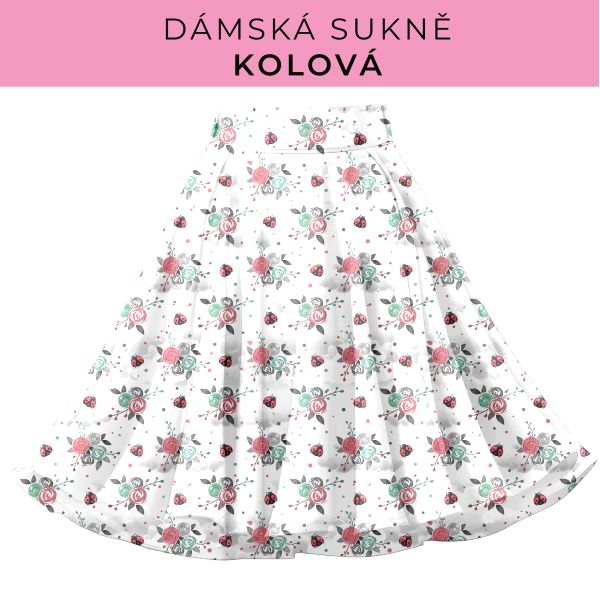 DÁMSKÝ střih - Kolová sukně