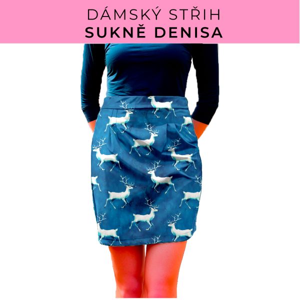 Dámský střih - Dámská sukně Denisa