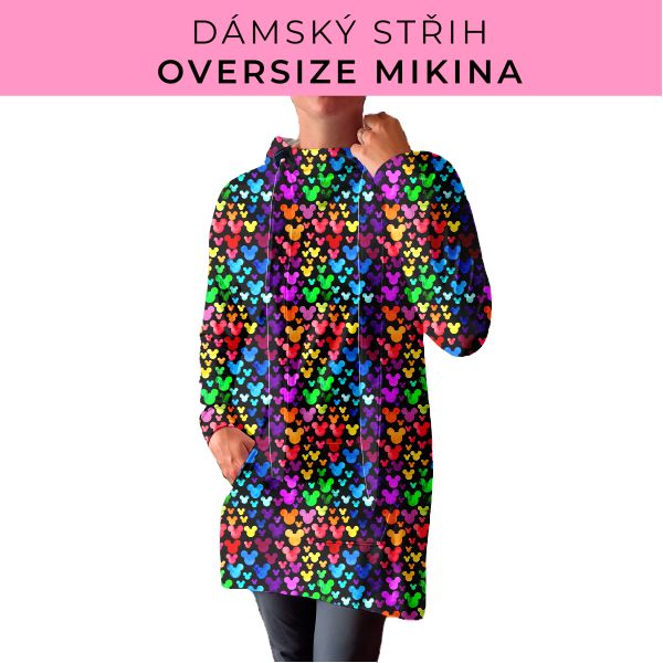 DÁMSKÝ střih - Oversize mikina