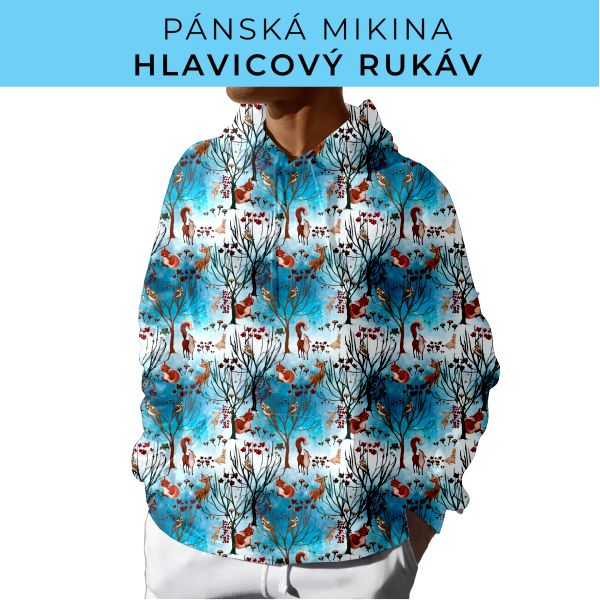 PÁNSKÝ střih - mikina s kapucí