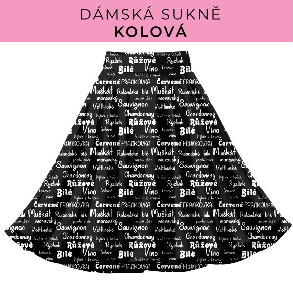 DÁMSKÝ střih - Kolová sukně