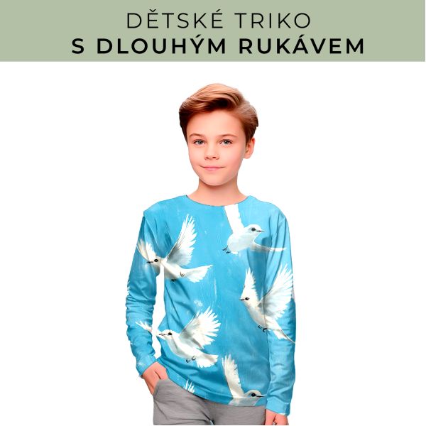 DĚTSKÝ střih - triko dlouhý rukáv