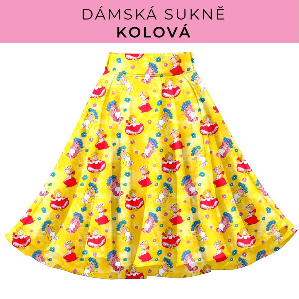 DÁMSKÝ střih - Kolová sukně