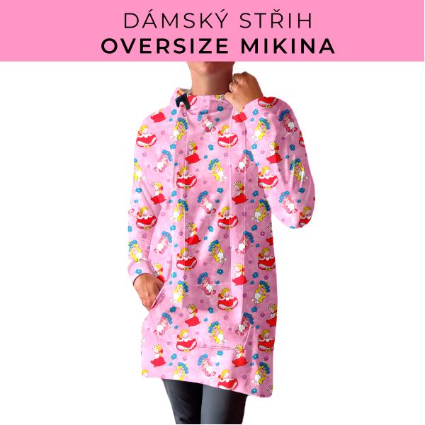 DÁMSKÝ střih - Oversize mikina