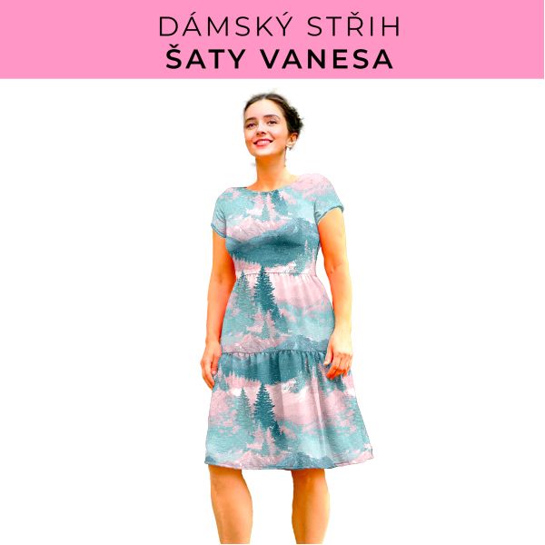 Dámský střih šaty Vanesa