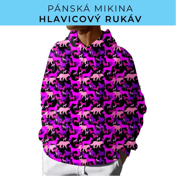 PÁNSKÝ střih - mikina s kapucí