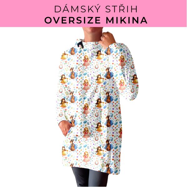 DÁMSKÝ střih - Oversize mikina