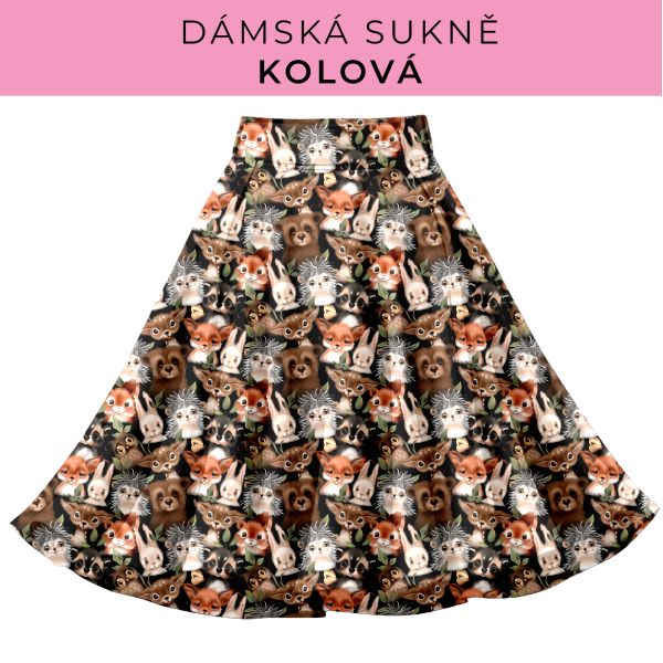 DÁMSKÝ střih - Kolová sukně