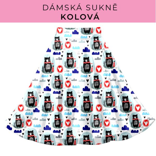 DÁMSKÝ střih - Kolová sukně