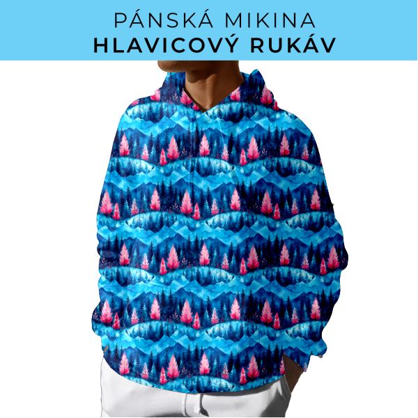 PÁNSKÝ střih - mikina s kapucí